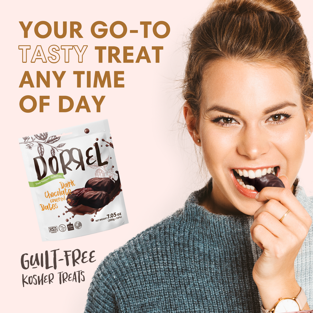 3 PACK Dark Chocolate Covered Dates - Nutritious and Sweet Snacks