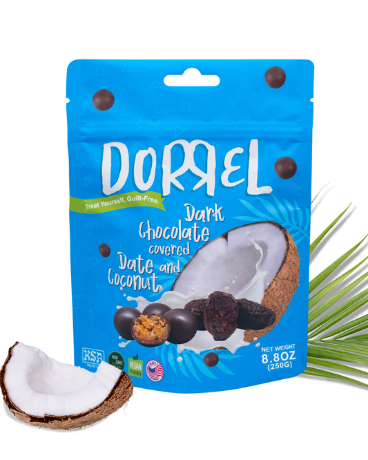Dark Chocolate Covered Dates & Coconut - Nutritious and Sweet Snacks