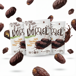 3 PACK Dark Chocolate Covered Dates - Nutritious and Sweet Snacks
