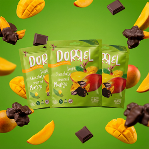 3 PACK Dark Chocolate Covered Mango - Nutritious and Sweet Snacks
