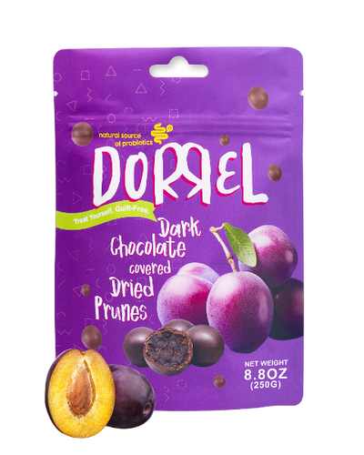 Dark Chocolate Covered Dried Prunes - Nutritious and Sweet Snacks