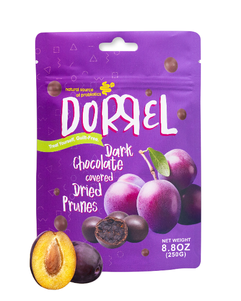 Dark Chocolate Covered Dried Prunes - Nutritious and Sweet Snacks